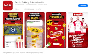 Apka Betclic w App Galery na i OS