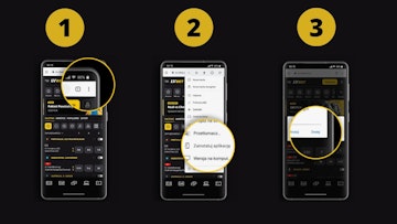Grafika z instrukcja jak zainstalowac aplikacje lv bet na androida