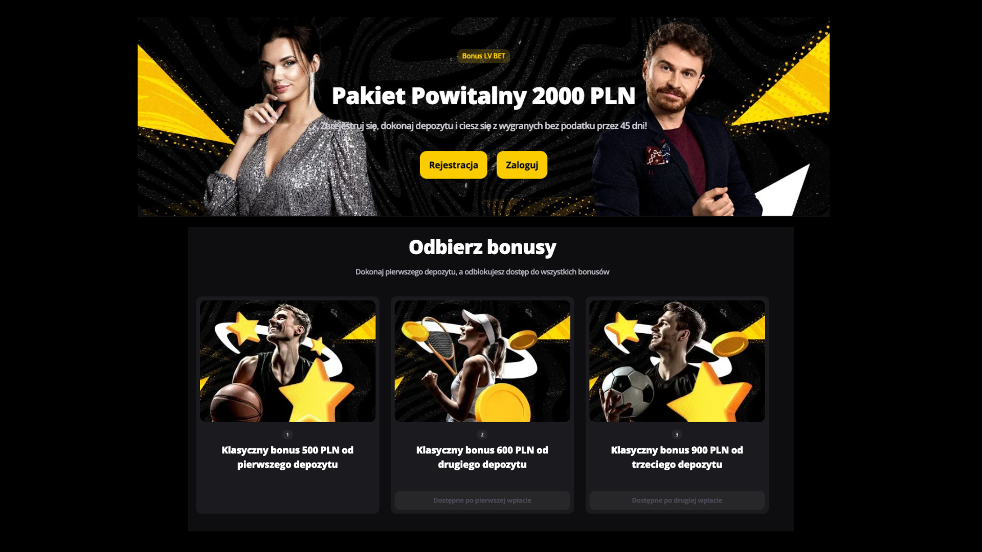 Jak odebrać bonus w LV BET?