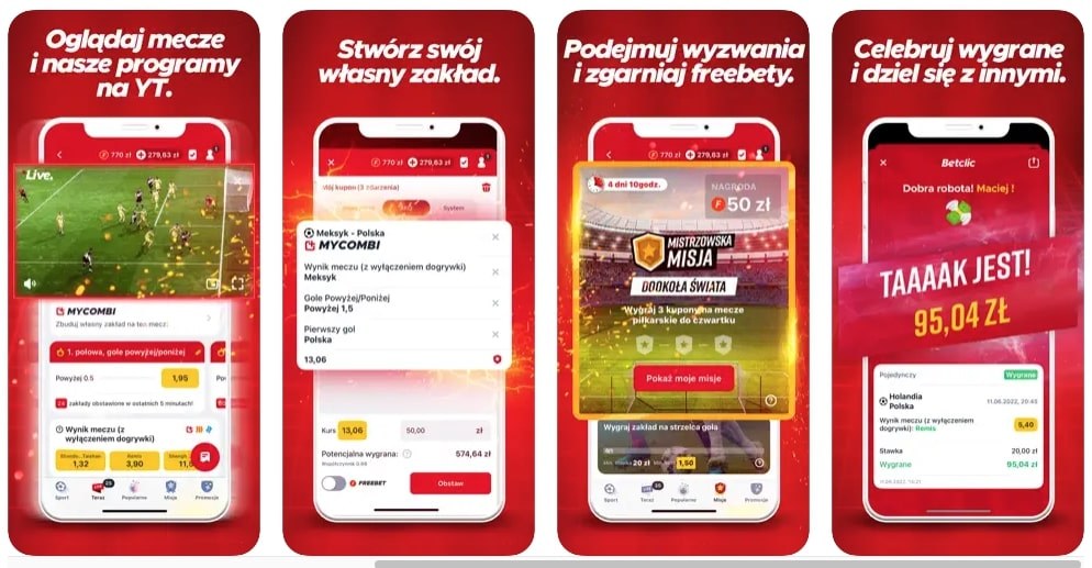 Legalne zakady bukmacherskie w Betclic