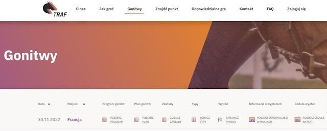 Legalne zakłady konne na traf online