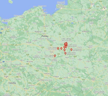 Lokalizacje LV BET w Polsce