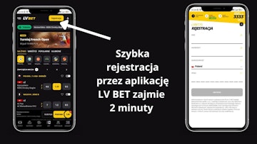 Rejestracja w aplikacji LV BET