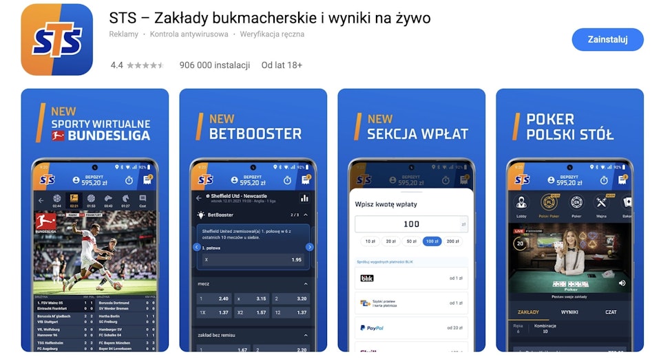 Funkcje aplikacji STS