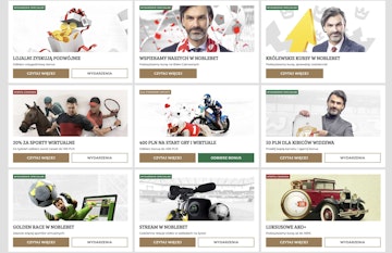 Screeen ze strony z promocjami Noblebet