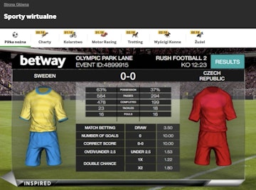 Sporty wirtualne w Betway Polska