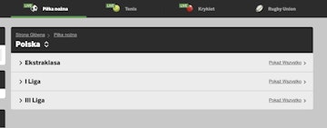 Piłka nożna na stronie Betway