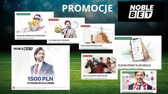 Zestawienie roznych promocji w ofercie Noblebet