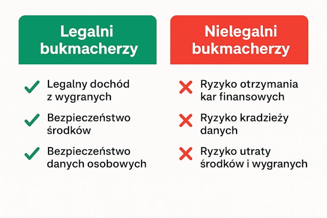 Legalni vs nielegalni